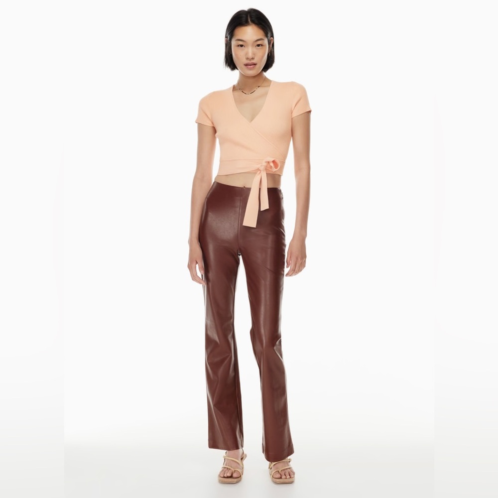 BNWT Aritzia Wilfred faux leather pants